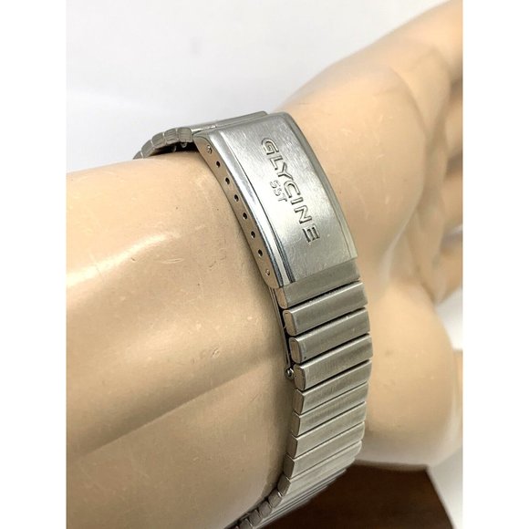 Glycine Airman SST Men's Watch Vintage Swiss Automatic Black Orange Dial - Picture 9 of 13